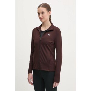Dukserica za trening Under Armour Motion EMEA boja: smeđa, bez uzorka, 1388650