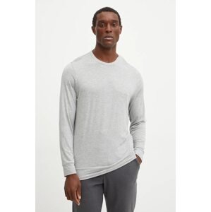 Majica dugih rukava za spavanje Calvin Klein Underwear boja: siva, bez uzorka, 000NM2234E