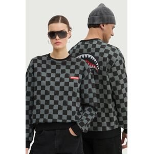 Pamučna dukserica Sprayground boja: siva, s uzorkom, SP612