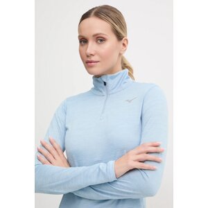 Dukserica za trčanje Mizuno Impulse Core melanž, J2GAA716