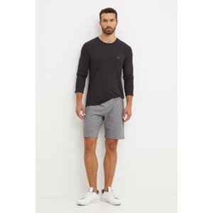 Homewear majica dugih rukava Emporio Armani Underwear boja: siva, bez uzorka, 111653 4F584