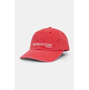 Pamučna kapa sa šiltom P.E Nation Throwback Cap boja: crvena, s aplikacijom, 243A415