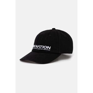 Pamučna kapa sa šiltom P.E Nation Homage Cap boja: crna, s aplikacijom, 243A417