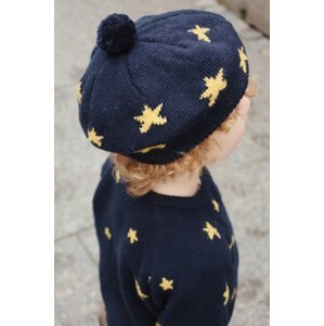 Konges Sløjd BELOU KNIT BERET boja: tamno plava, vuneni, KS101893