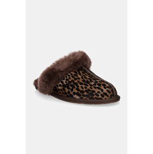 Kućne papuče UGG Scuffette Caspian boja: smeđa, 1158352-BCDR