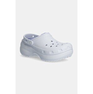 Natikače Crocs Classic Platform Lined Clog W za žene, boja: ljubičasta, s platformom, 207938