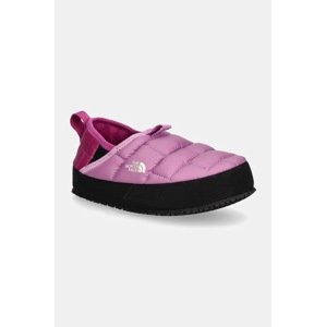 Dječje papuče The North Face THERMOBALL TRACTION MULE II boja: ljubičasta, NF0A39UX8I51