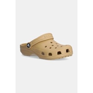Dječje natikače Crocs CLASSIC CLOG boja: bež, 206991