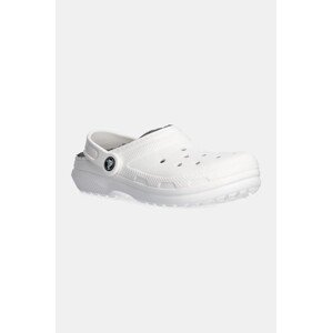 Dječje natikače Crocs CLASSIC LINED CLOG boja: bijela, 207010