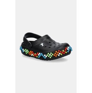Dječje natikače Crocs CROCBAND COLORFUL LIGHTS CLOG boja: crna, 210467