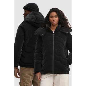 Jakna Sprayground boja: crna, za prijelazno razdoblje, oversize, SP663