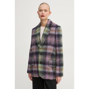 Sako s primjesom vune PS Paul Smith boja: ljubičasta, jednoredno zakopčavanje, s uzorkom, W2R.370J.N31217
