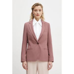 Vuneni sako PS Paul Smith boja: ružičasta, jednoredno zakopčavanje, bez uzorka, W2R.248J.P31053