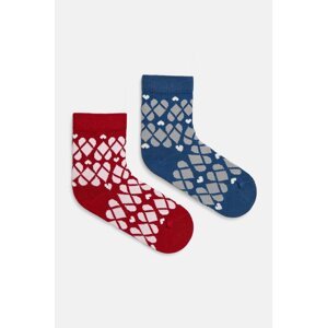 Dječje čarape United Colors of Benetton 2-pack boja: bordo, 6AO30703M