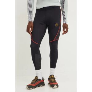 Sportske tajice LA Sportiva Triumph za muškarce, boja: crna, s aplikacijom, P32999100