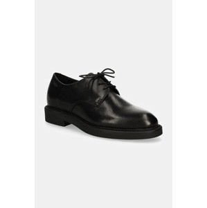 Kožne cipele Vagabond Shoemakers ALEX W za žene, boja: crna, ravni potplat, 5848-001-20