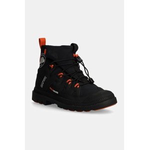 Cipele Palladium PAMPA LITE+ XPLR WP+ za žene, boja: crna, ravni potplat, 74383-008-M