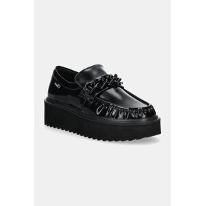 Cipele Love Moschino za žene, boja: crna, s platformom, JA10446I0LJD0000