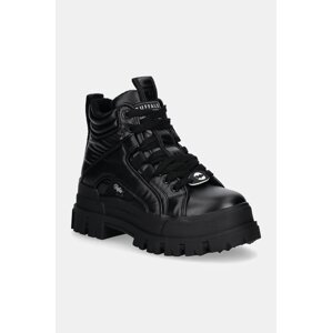 Čizme Buffalo Aspha Nc Mid za žene, boja: crna, s platformom, 1622499-BLK