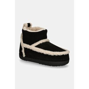 Čizme za snijeg od brušene kože Inuikii Classic Shearling Low boja: crna, 75101-009