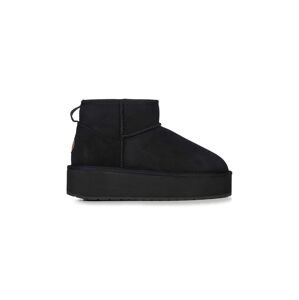 Čizme za snijeg od brušene kože Emu Australia Stinger Micro Flatform boja: crna, W13082.BLAK