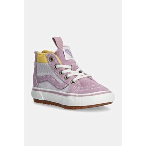 Dječje tenisice od brušene kože Vans MTE SK8-Hi Zip boja: ljubičasta, VN000D0M6GL1