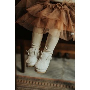 Kožne cipele za bebe Donsje Richy Booties Snow Rabbit boja: bijela, 1033809