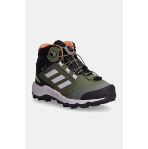 Dječje cipele adidas TERREX TERREX MID GTX boja: zelena, ID0928