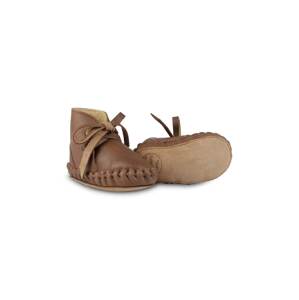 Kožne cipele za bebe Donsje Pina Classic Booties boja: smeđa, 1018200