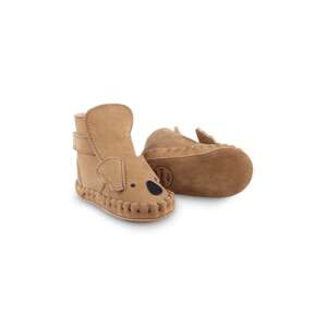 Kožne cipele za bebe Donsje Kapi Classic Booties Koala boja: bež, 1028007
