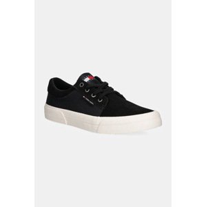Tenisice Tommy Jeans TJM VULC. SKATER MIX MATERIAL za muškarce, boja: crna, EM0EM01456