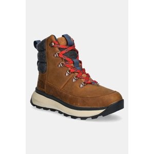Čizme za snijeg The North Face Bergen Leather boja: smeđa, NF0A8A9M8O11