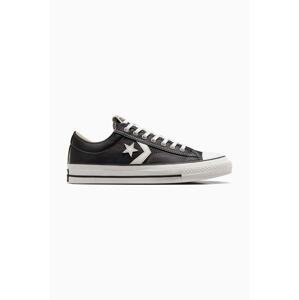 Kožne tenisice Converse Star Player 76 za muškarce, boja: crna, A06204C
