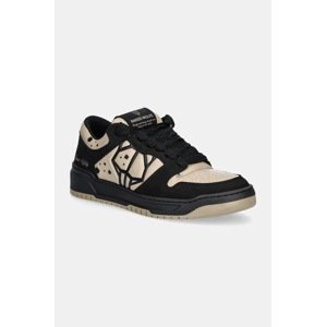 Kožne tenisice Naked Wolfe CM-00 boja: crna, CM-00 Black Nubuck Latte Lth