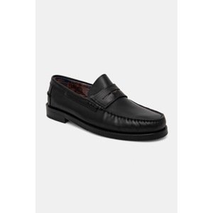 Kožne mokasinke Naked Wolfe Riviera za muškarce, boja: crna, Riviera Black Leather