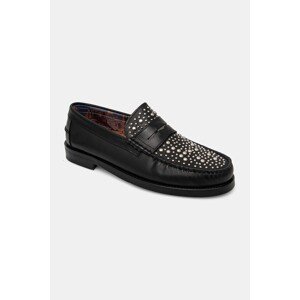 Kožne mokasinke Naked Wolfe Riviera za muškarce, boja: crna, Riviera Black Studs