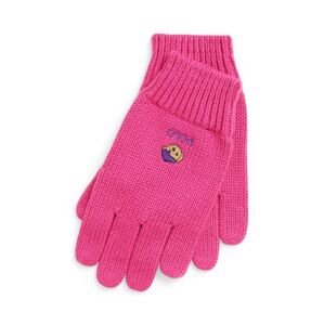 Dječje pamučne rukavice Polo Ralph Lauren boja: ružičasta, 313950737001