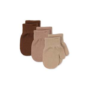 Dječje rukavice s dodatkom vune Konges Sløjd FILLA MITTENS 3-pack boja: bež, KS101221
