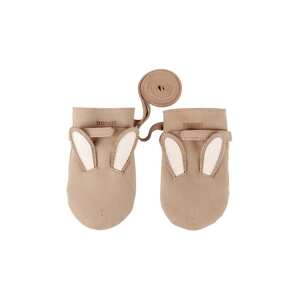 Kožne dječje rukavice Donsje Kapi Classic Mittens Bunny boja: bež, 6019003