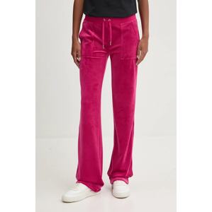 Donji dio trenirke Juicy Couture DEL RAY PANT boja: ružičasta, bez uzorka, JCAP180EU