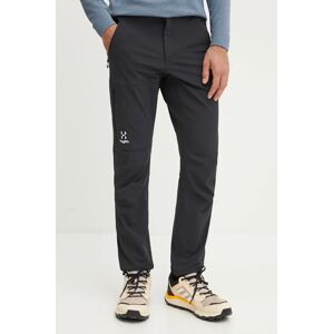 Hlače outdoor Haglöfs Morän Softshell boja: crna, 605404