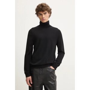 Pulover PS Paul Smith za muškarce, boja: crna, lagani, s dolčevitom, M2R.983Y.N21861