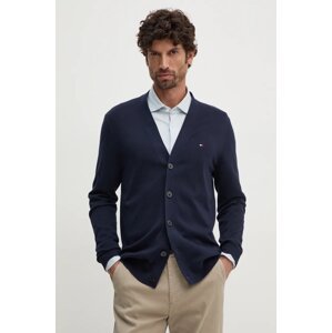 Pamučni kardigan Tommy Hilfiger boja: tamno plava, MW0MW33111