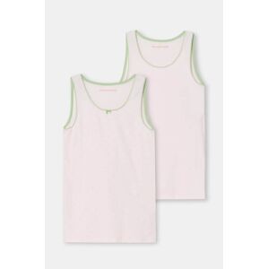Dječji top United Colors of Benetton 2-pack boja: ružičasta, 3SP20H00M