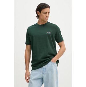 Majica kratkih rukava PS Paul Smith za muškarce, boja: zelena, s tiskom, M2R.090Z.NP4822