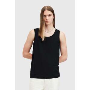 Pamučni top AllSaints EDWARDS VEST boja: crna, M008JB