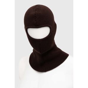 Vunena balaklava Drôle de Monsieur La Cagoule boja: smeđa, C-BN102-WO009-BN
