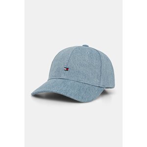 Pamučna kapa sa šiltom za bebe Tommy Hilfiger bez uzorka, AU0AU01964