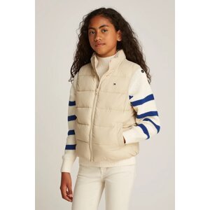 Dječji prsluk Tommy Hilfiger boja: bež, KS0KS00619