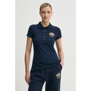 Pamučna polo majica Tommy Hilfiger boja: tamno plava, WW0WW43931